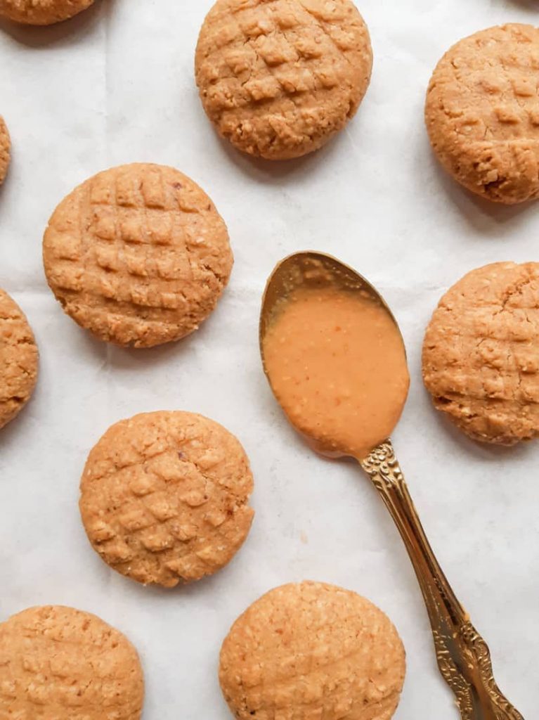 Healthy Vegan Flourless Peanut Butter Cookies my plantiful cooking