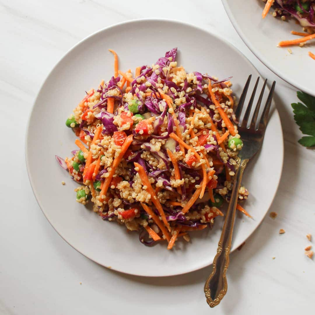 Crunchy Thai Quinoa Salad my plantiful cooking