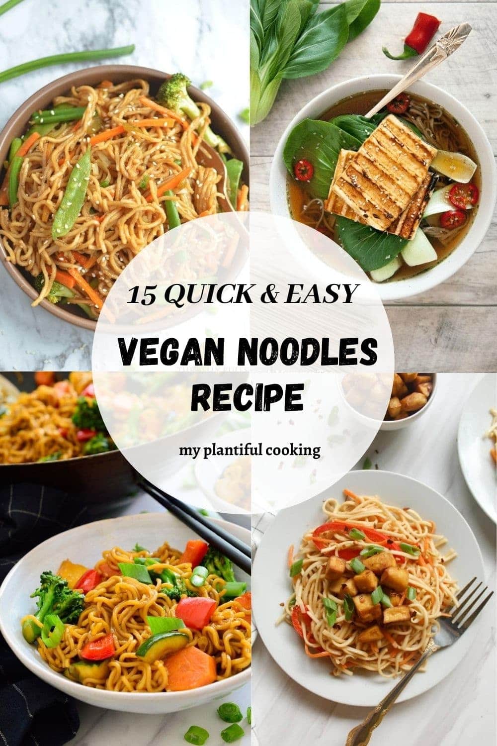 15 Easy Vegan Noodles Recipes my plantiful cooking