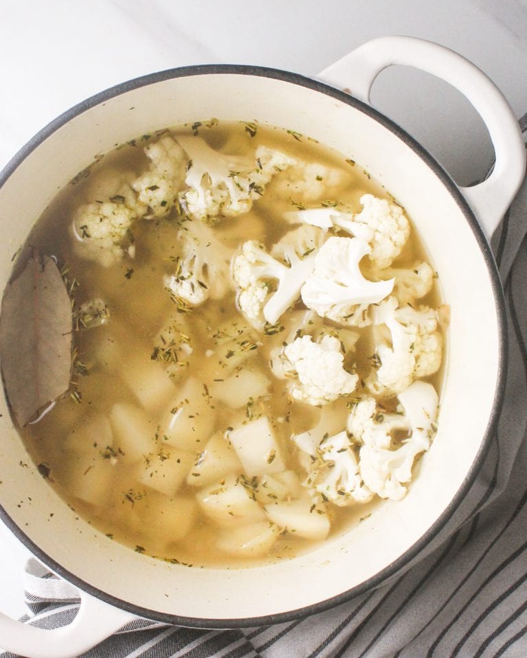 Healthy Vegan Potato Cauliflower Broccoli Soup My Plantiful Cooking