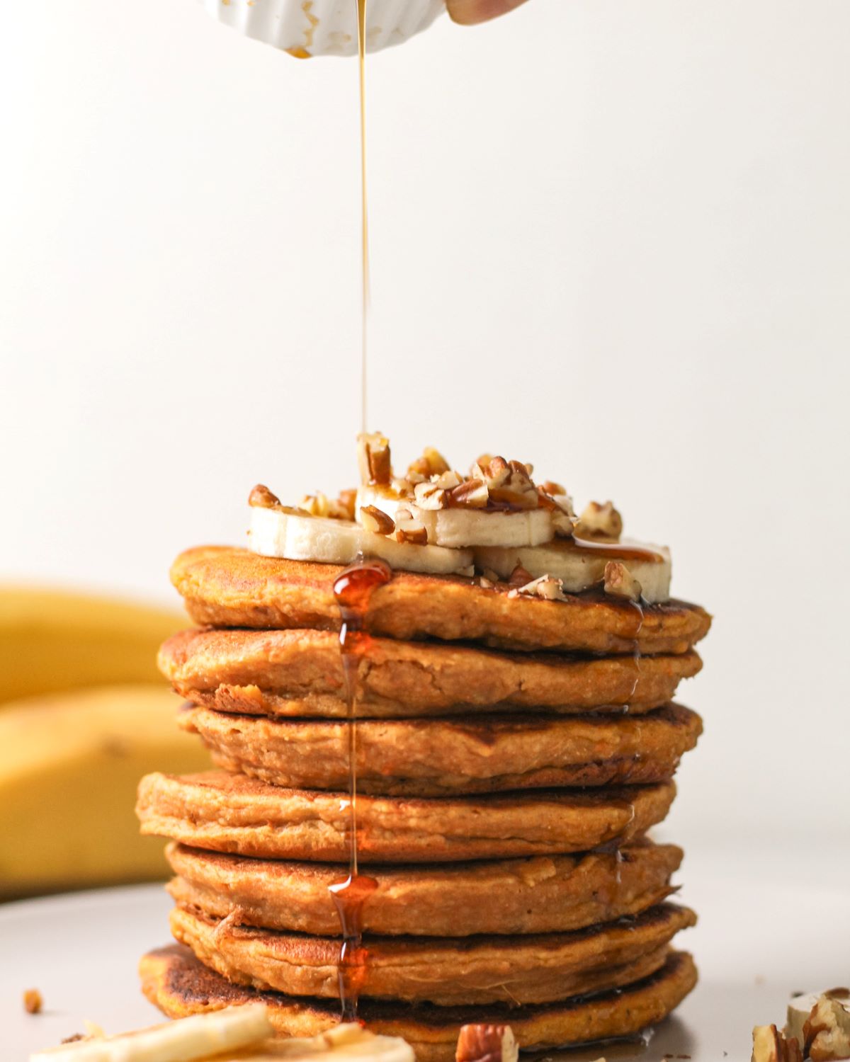Vegan Glutenfree Sweet Potato Banana Pancakes My Plantiful Cooking