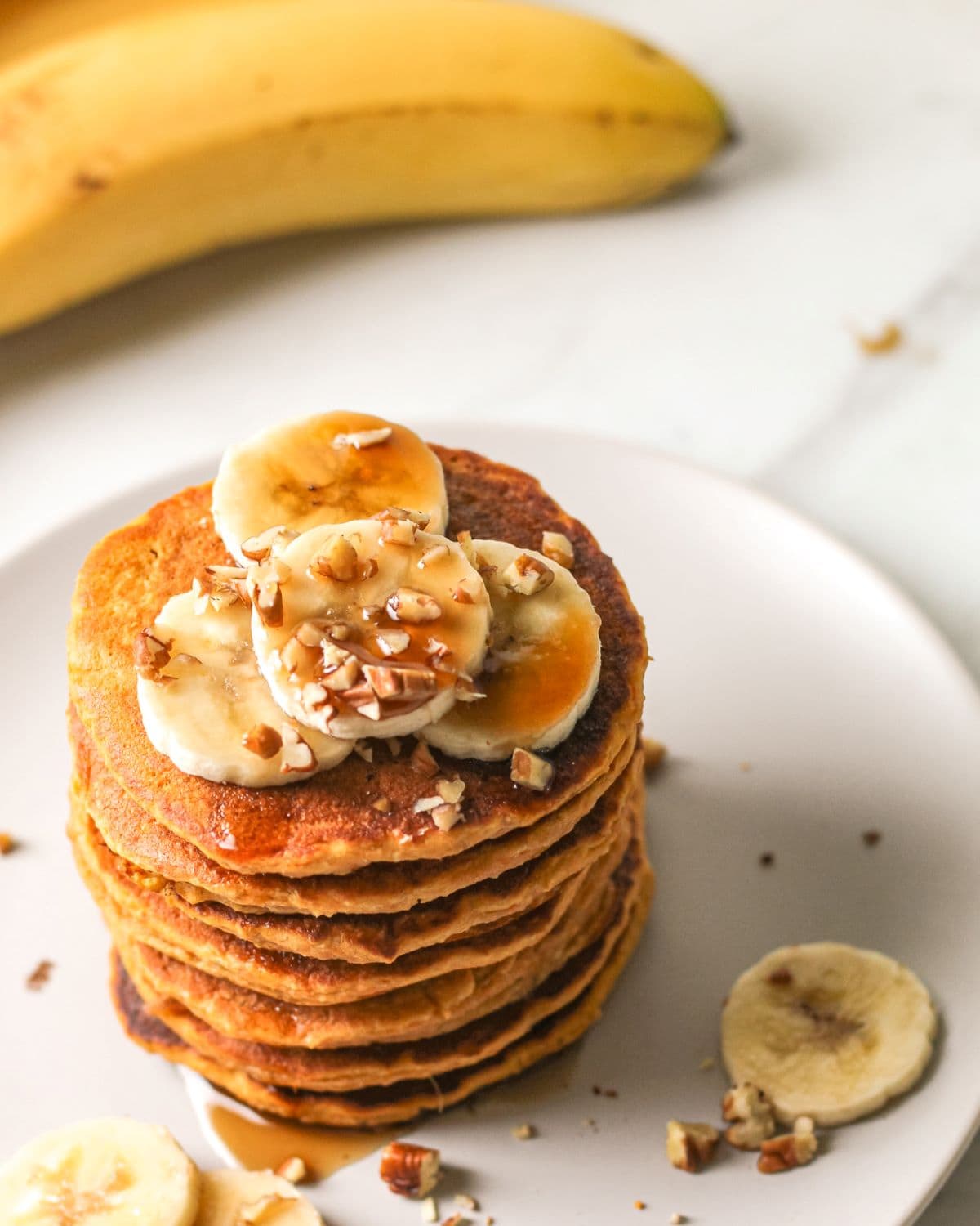 Vegan Glutenfree Sweet Potato Banana Pancakes My Plantiful Cooking