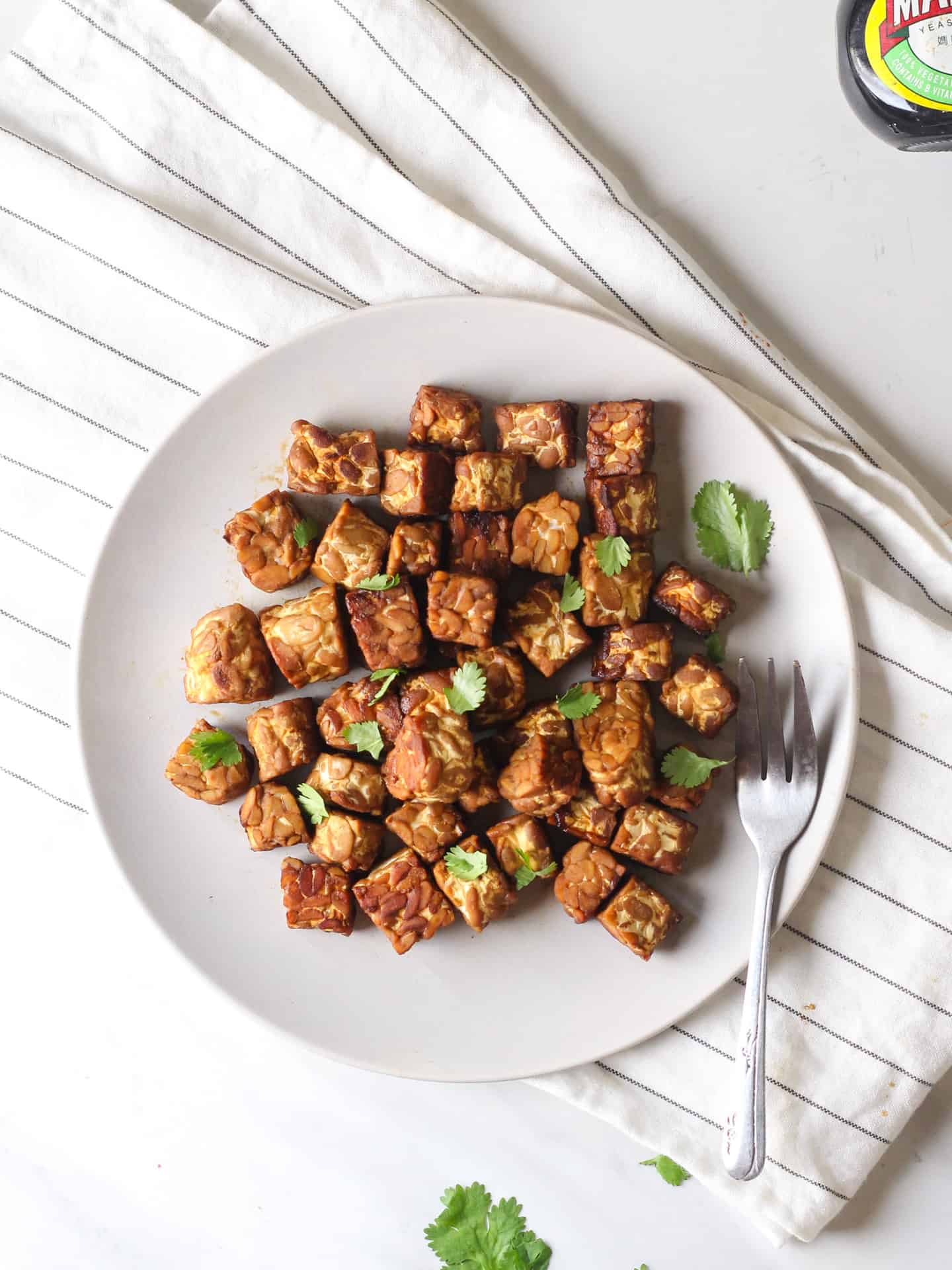 Easy Vegan Marmite Baked Tempeh Stories My Plantiful Cooking