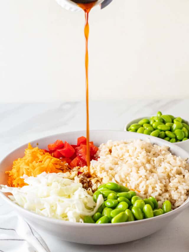 Vegan Asian Brown Rice Salad – My Plantiful Cooking