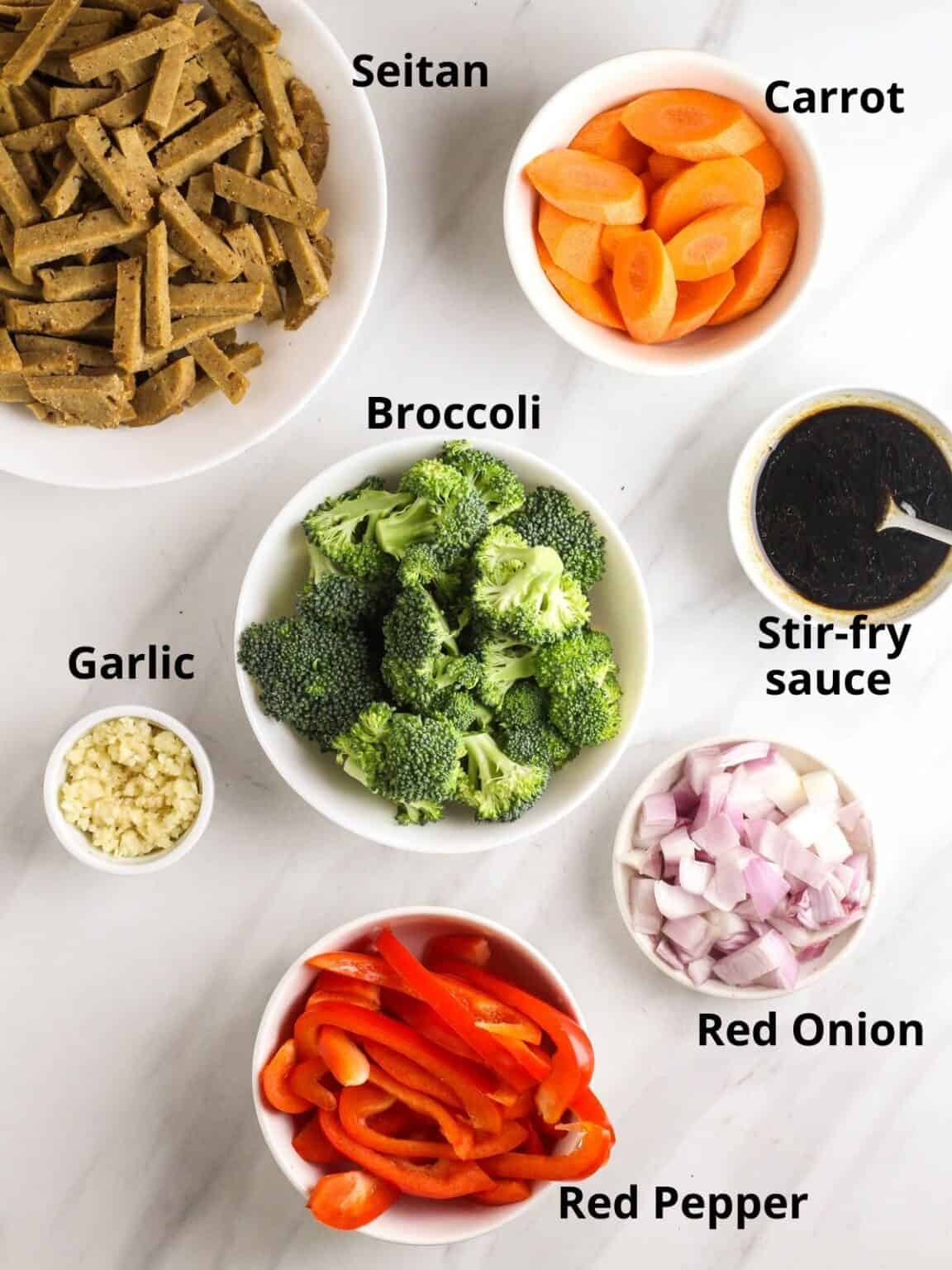 Vegan Chinese Seitan Stirfry My Plantiful Cooking