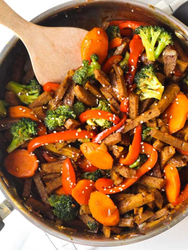 Vegan Chinese Seitan Stirfry My Plantiful Cooking