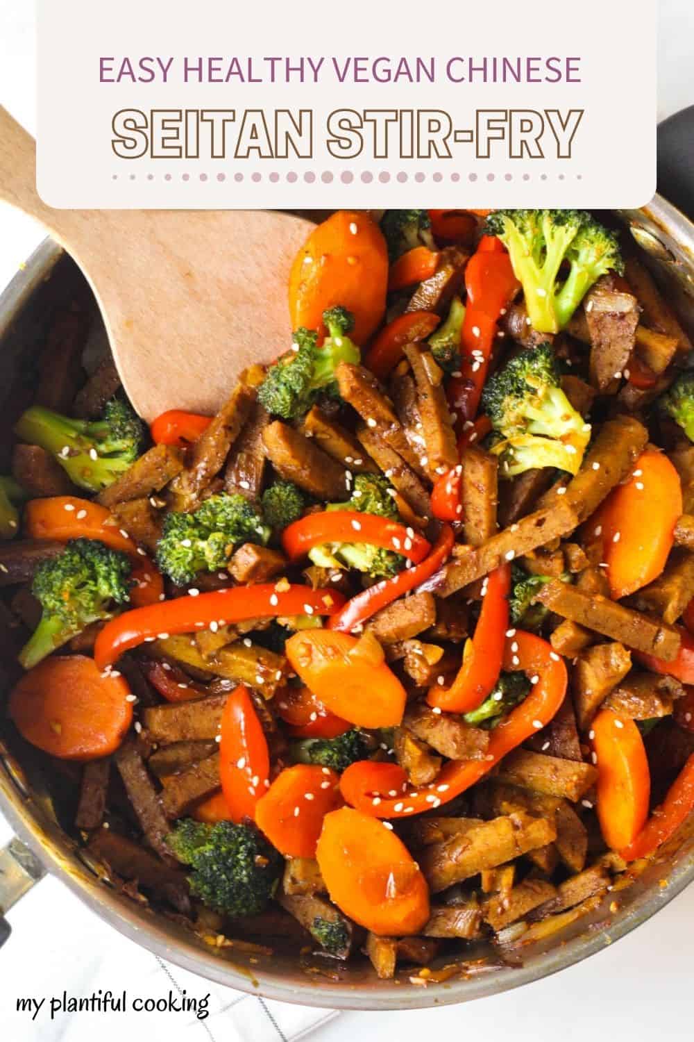 Vegan Chinese Seitan Stirfry My Plantiful Cooking