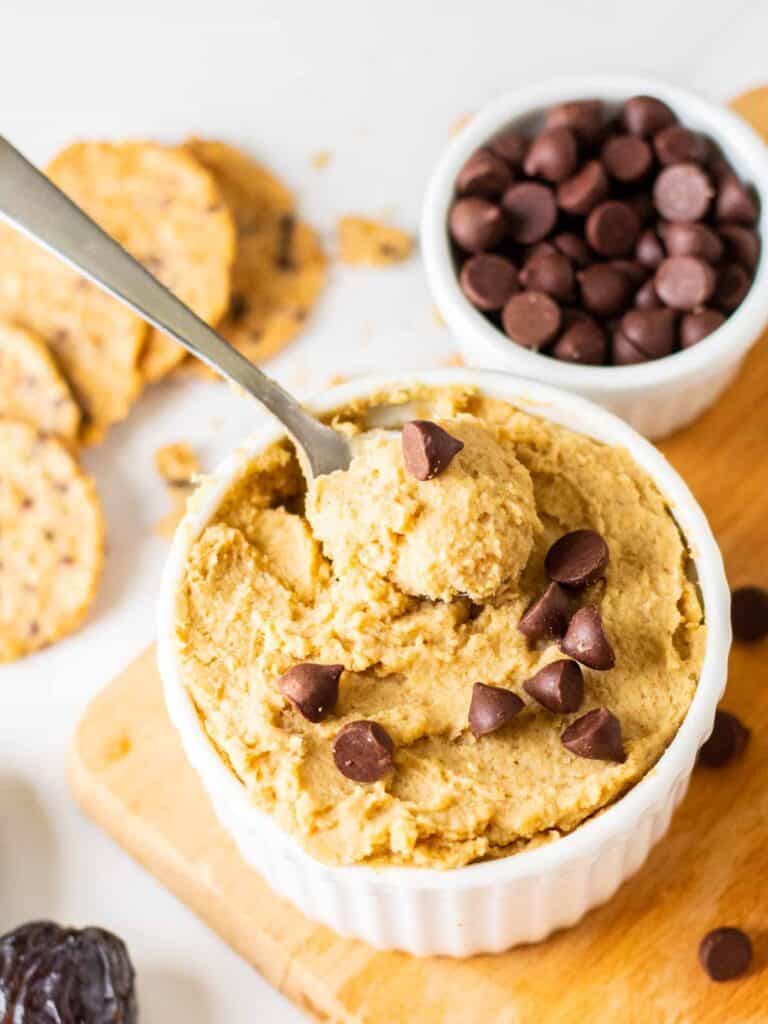 Chickpea Chocolate Chip Cookie Dough Hummus My Plantiful Cooking