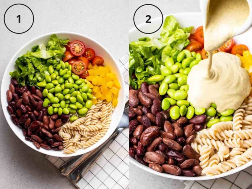 Highprotein Pasta Salad (lowcalorie, vegan) My Plantiful Cooking