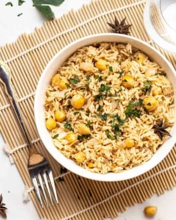 Basmati Chana Pulao (Chickpea Rice) – My Plantiful Cooking