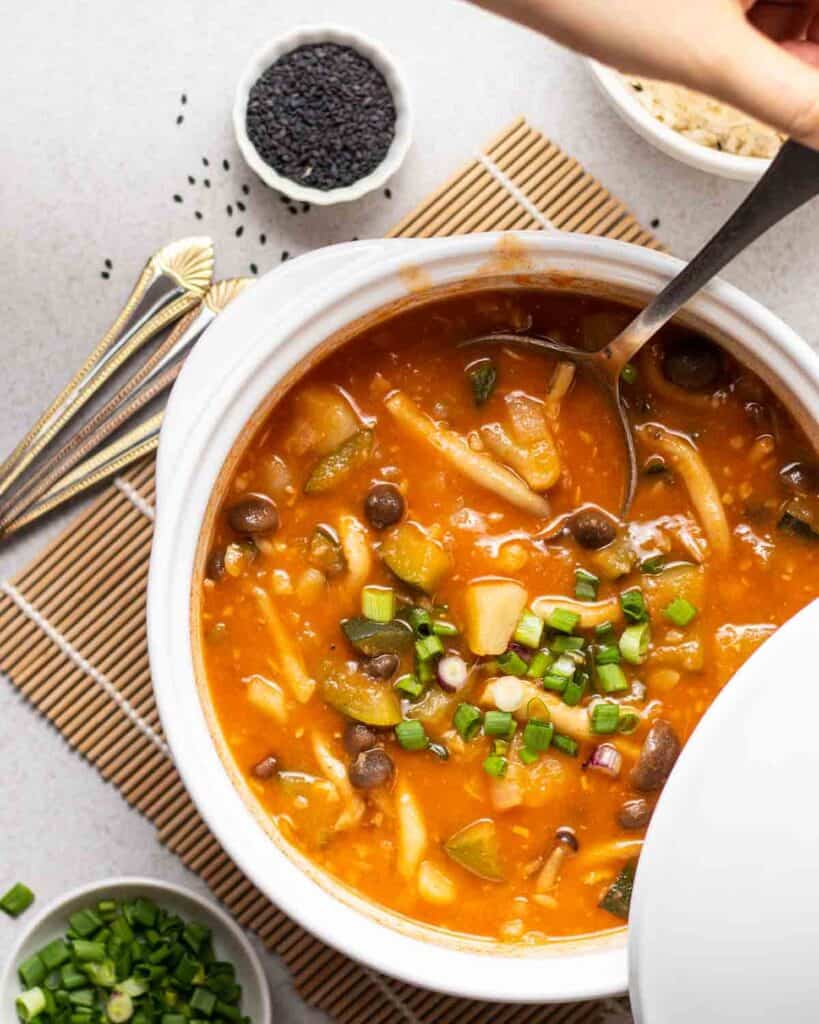 Korean Gochujang Soup (Gochujang Jjigae) My Plantiful Cooking