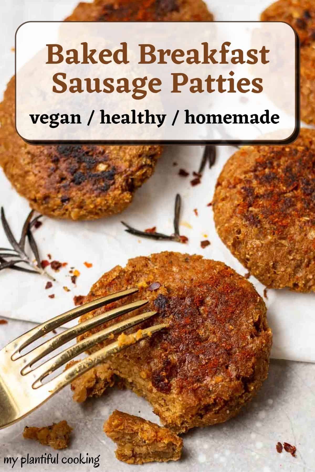 Vegan Breakfast Sausage Patties My Plantiful Cooking