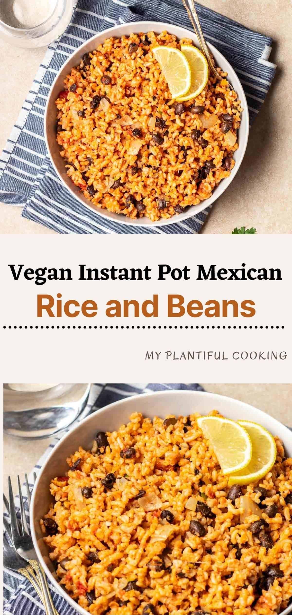 Mexican Rice and Black Beans My Plantiful Cooking