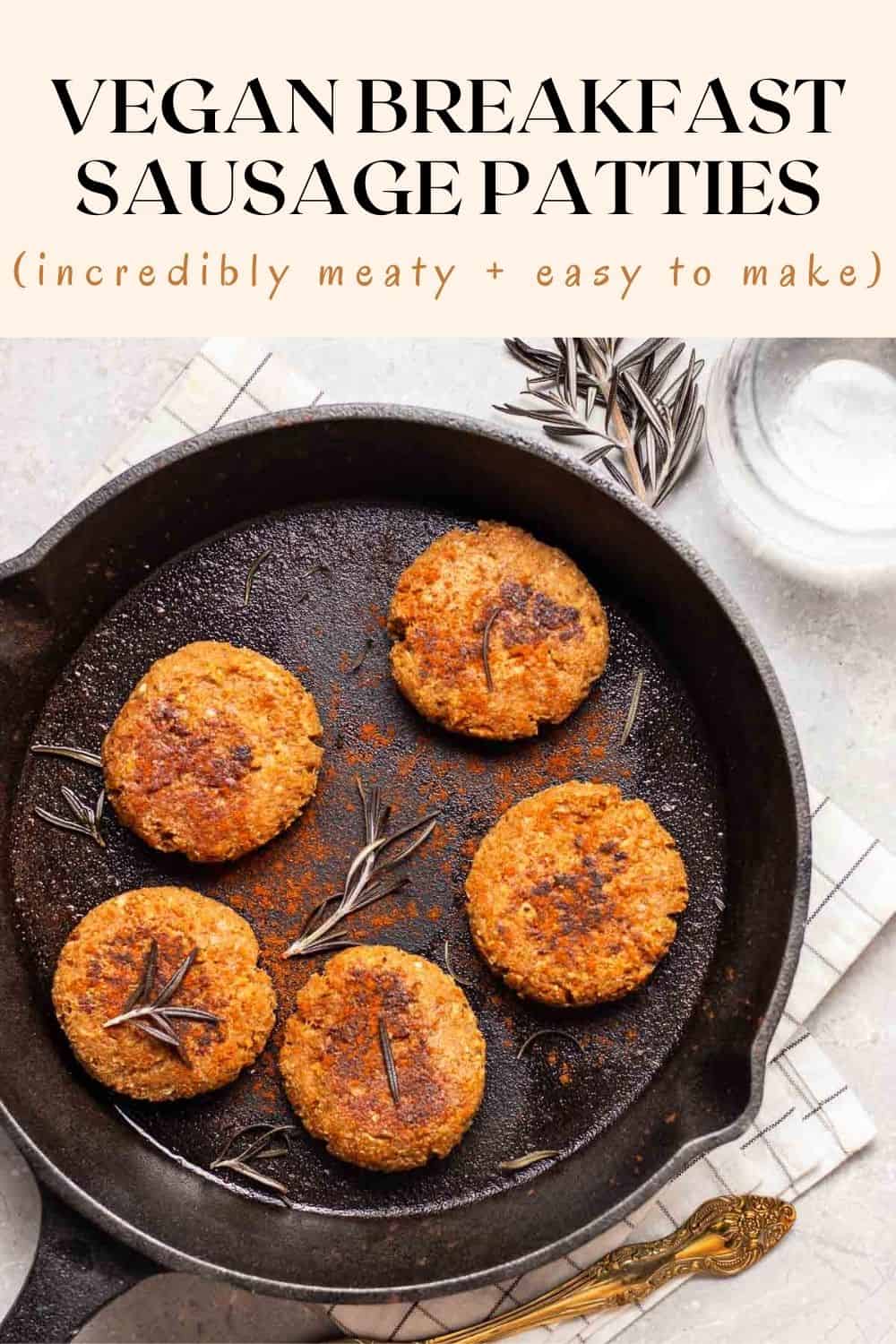 Vegan Breakfast Sausage Patties My Plantiful Cooking