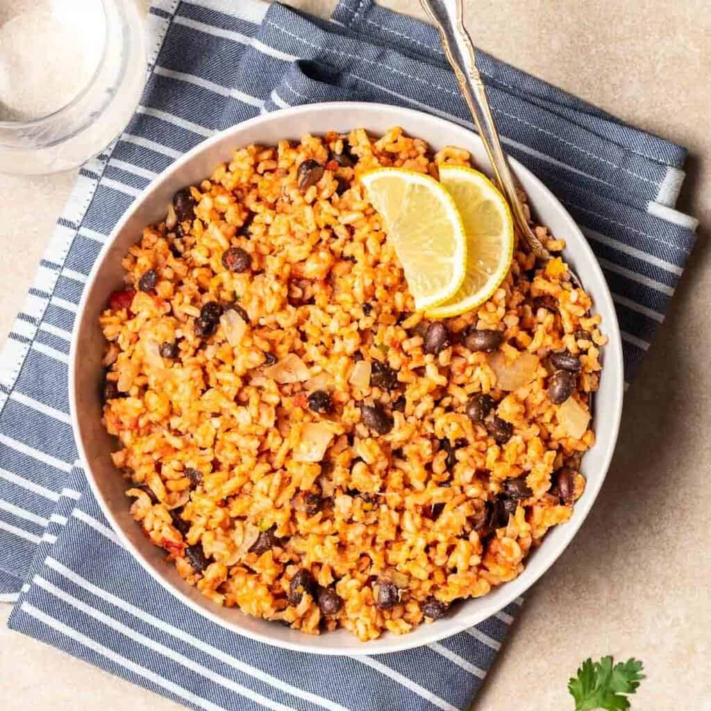 Mexican Rice and Black Beans My Plantiful Cooking