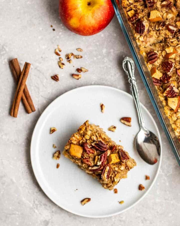 Baked Oatmeal with Applesauce My Plantiful Cooking