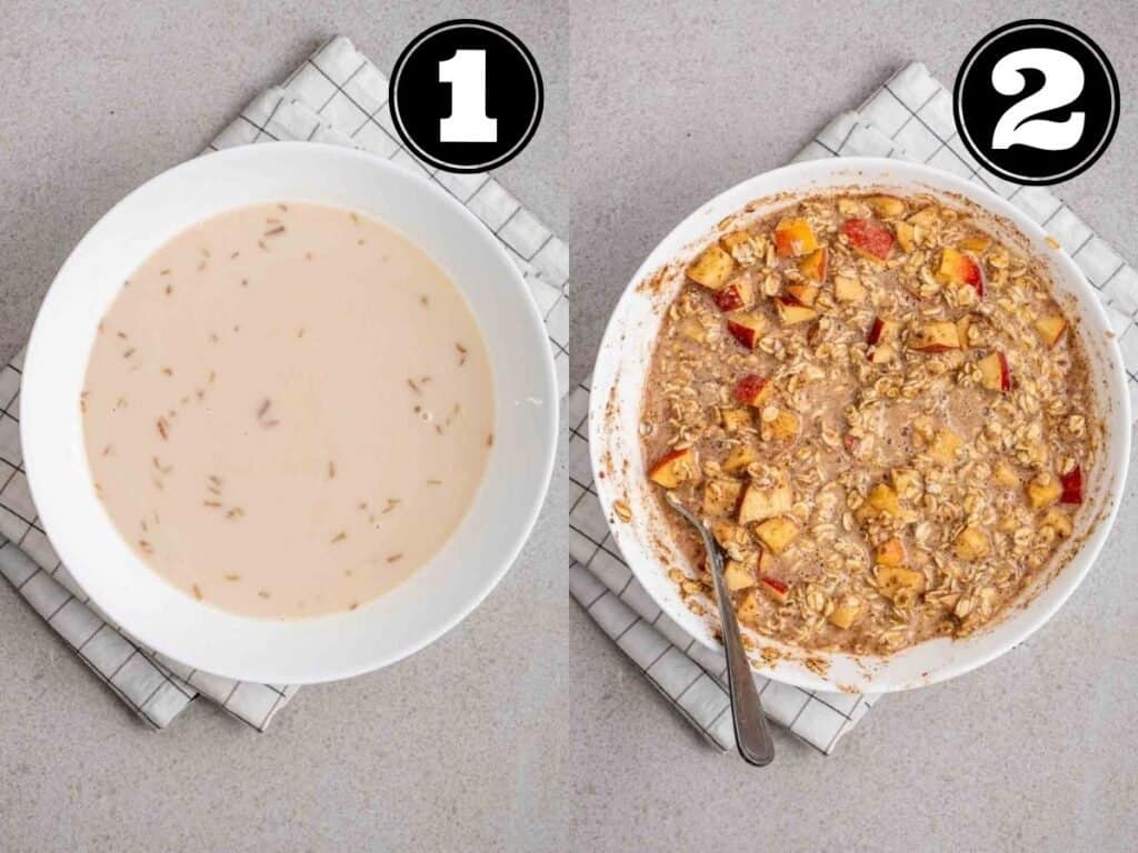 Vegan Apple Baked Oatmeal with Applesauce My Plantiful Cooking