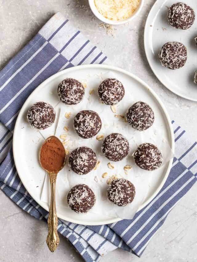 Vegan Chocolate Protein Balls My Plantiful Cooking