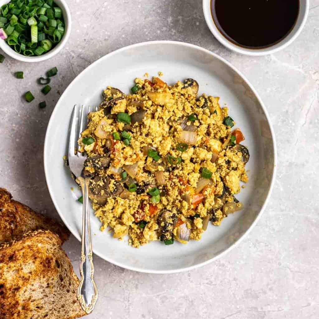 Vegan Curry Tofu Scramble My Plantiful Cooking