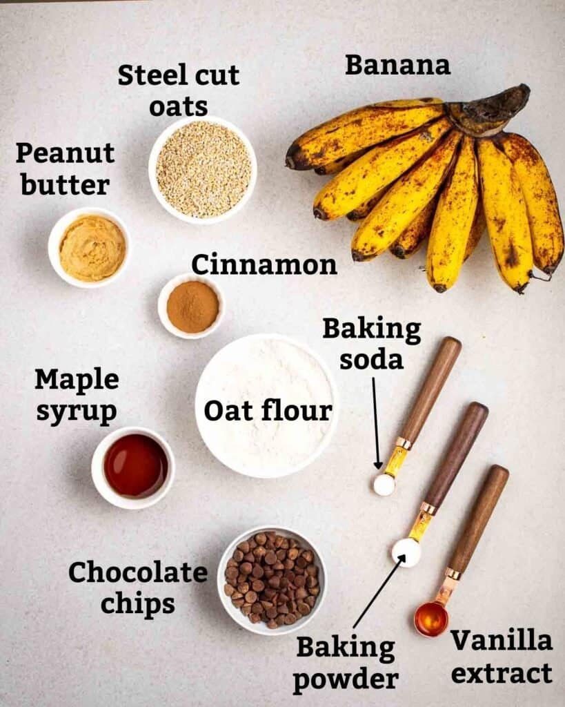 Banana Steel Cut Oats Breakfast Cookies My Plantiful Cooking