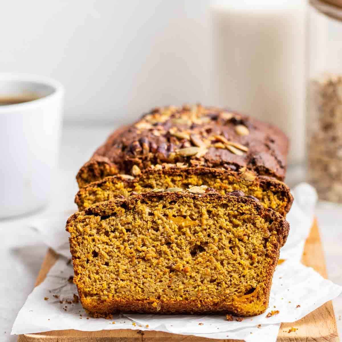 Vegan Oatmeal Pumpkin Banana Bread-image