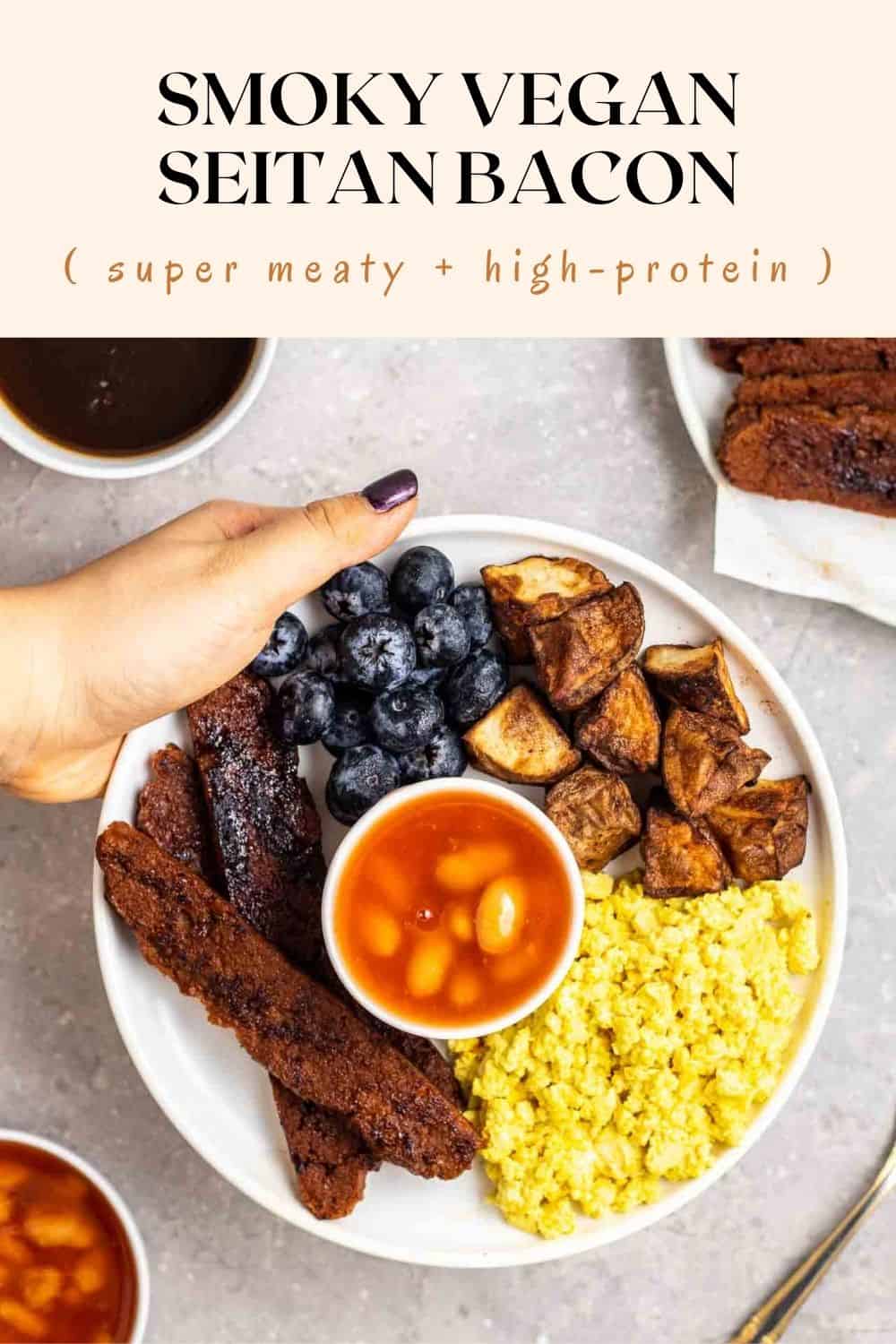 Smoky Vegan Seitan Bacon My Plantiful Cooking