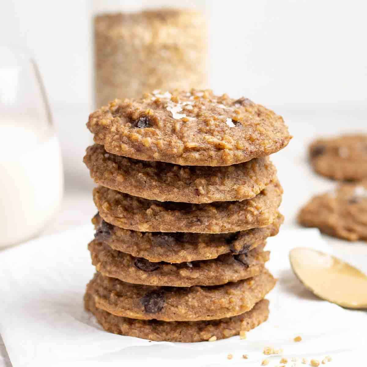 Banana Steel Cut Oats Breakfast Cookies