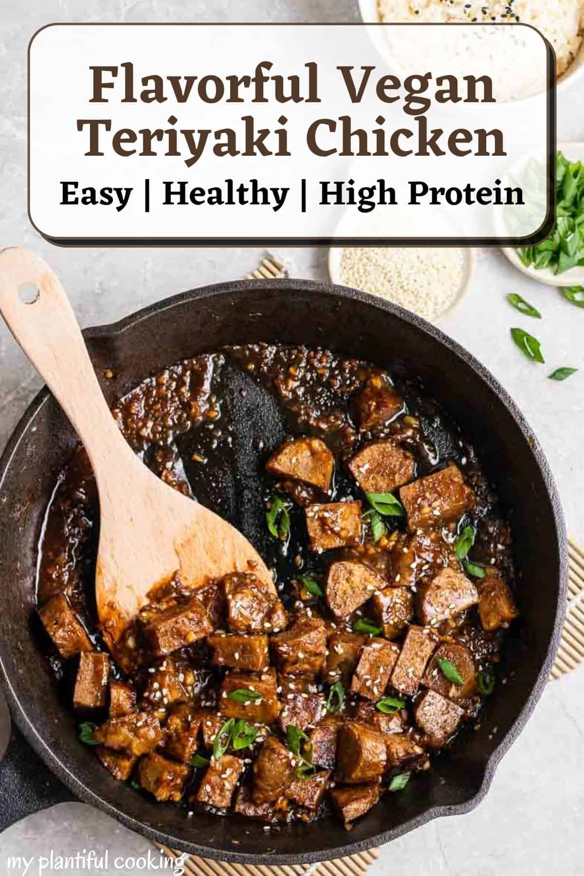 Vegan Teriyaki Chicken My Plantiful Cooking