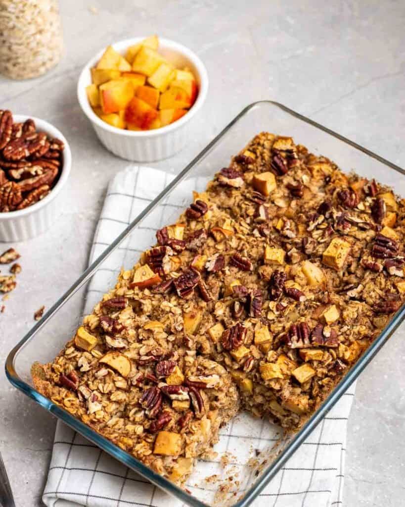 Baked Oatmeal with Applesauce My Plantiful Cooking