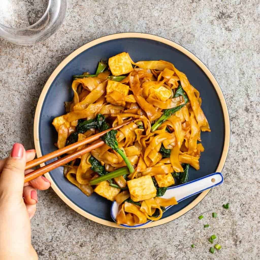 Vegan Tofu Pad See Ew My Plantiful Cooking