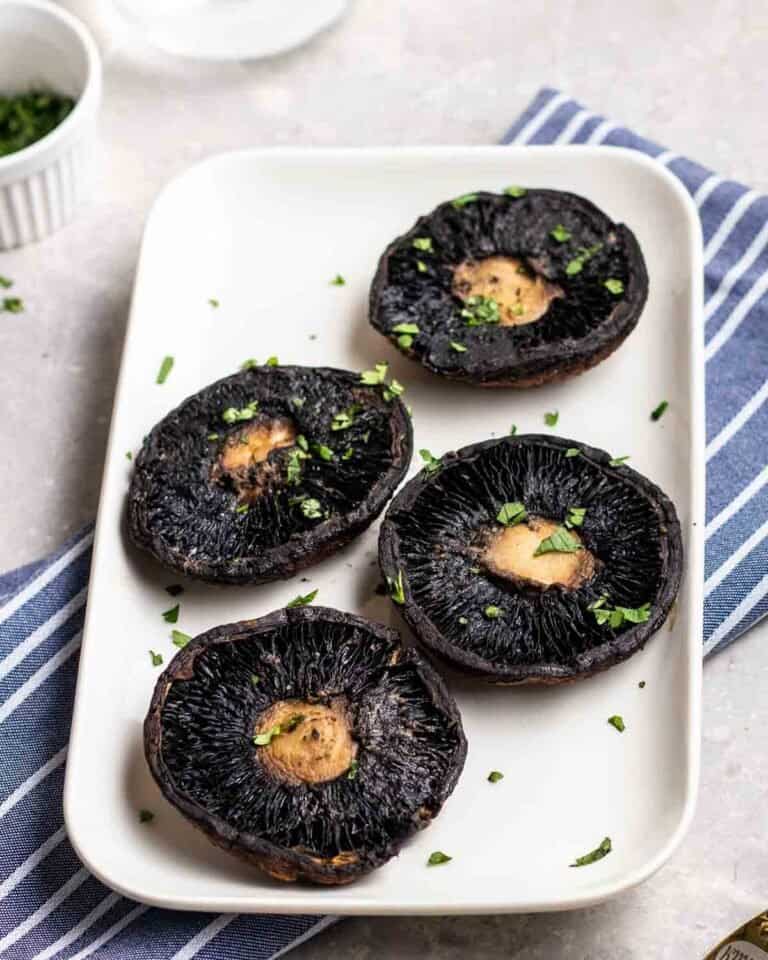 Air Fryer Portobello Mushrooms My Plantiful Cooking