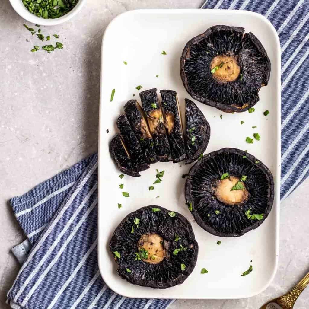 Air Fryer Portobello Mushrooms My Plantiful Cooking