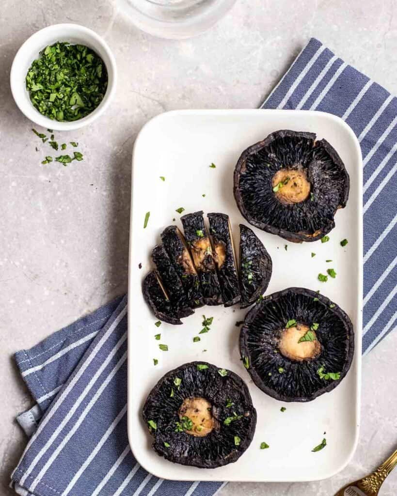 Air Fryer Portobello Mushrooms My Plantiful Cooking