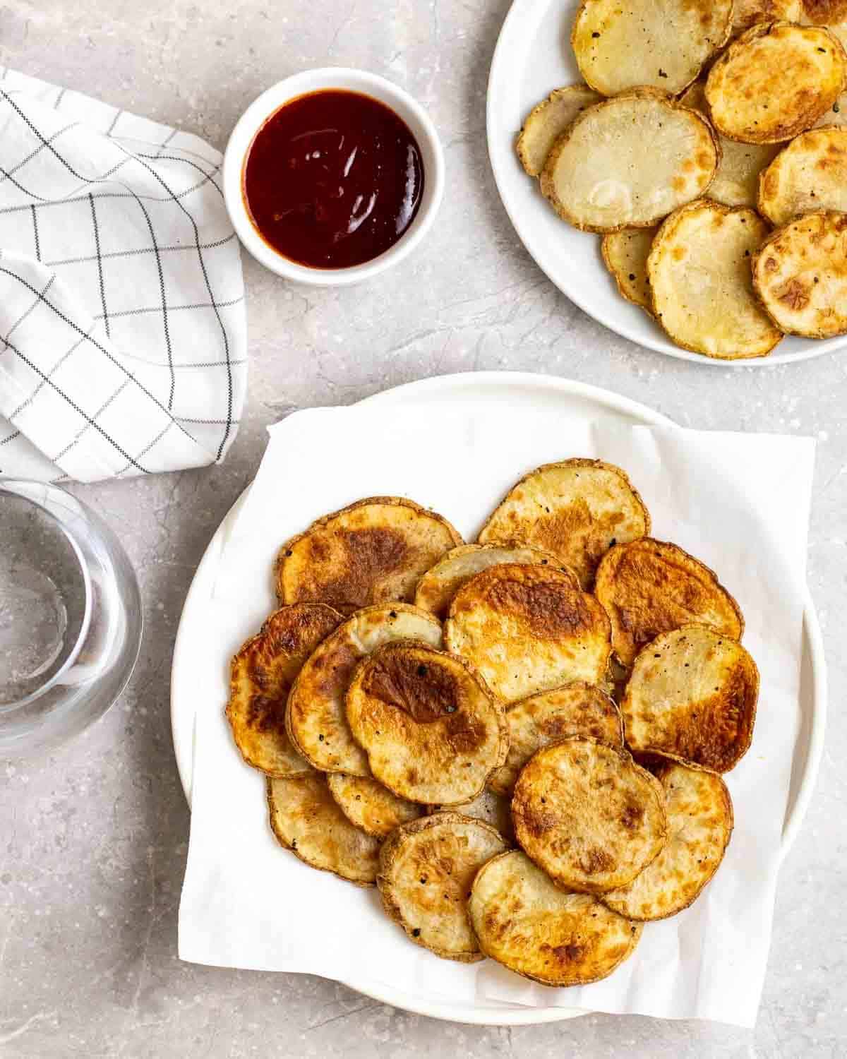Air fryer Potato Slices My Plantiful Cooking