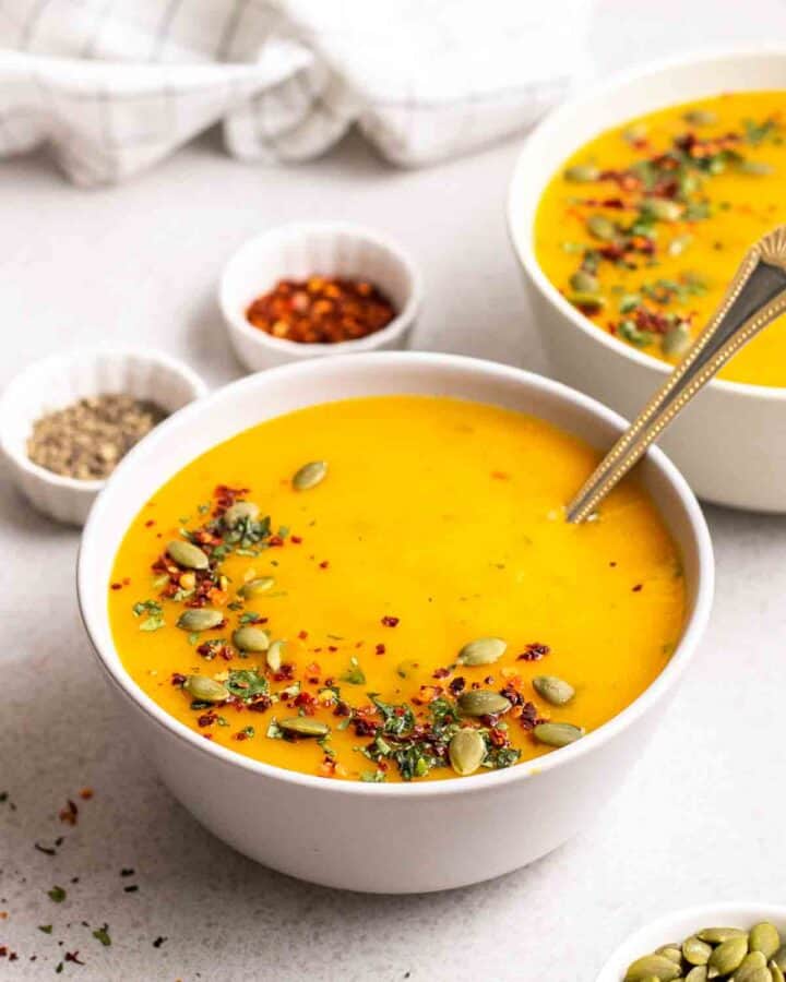 Creamy Pumpkin Potato Soup My Plantiful Cooking
