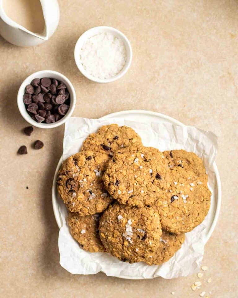 Chewy Vegan Applesauce Chocolate Chips Oatmeal Cookies My Plantiful