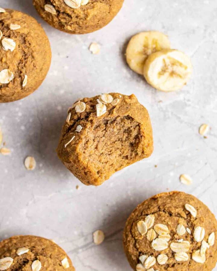 Banana Applesauce Oatmeal Muffins My Plantiful Cooking