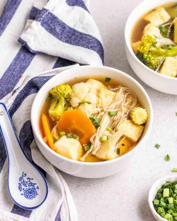 Hearty Chinese Tofu Vegetable Soup My Plantiful Cooking
