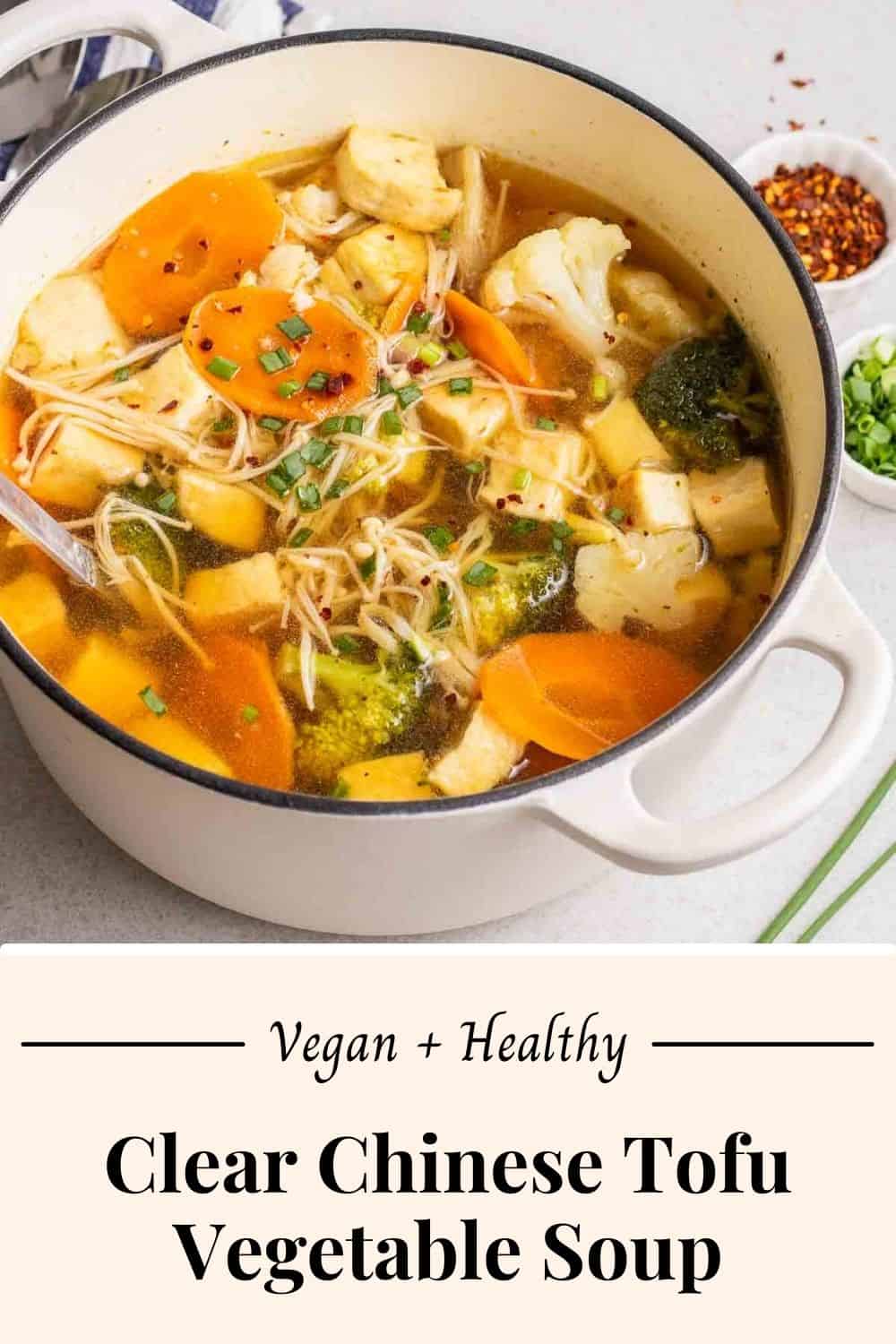 Chinese Tofu Vegetable Soup My Plantiful Cooking