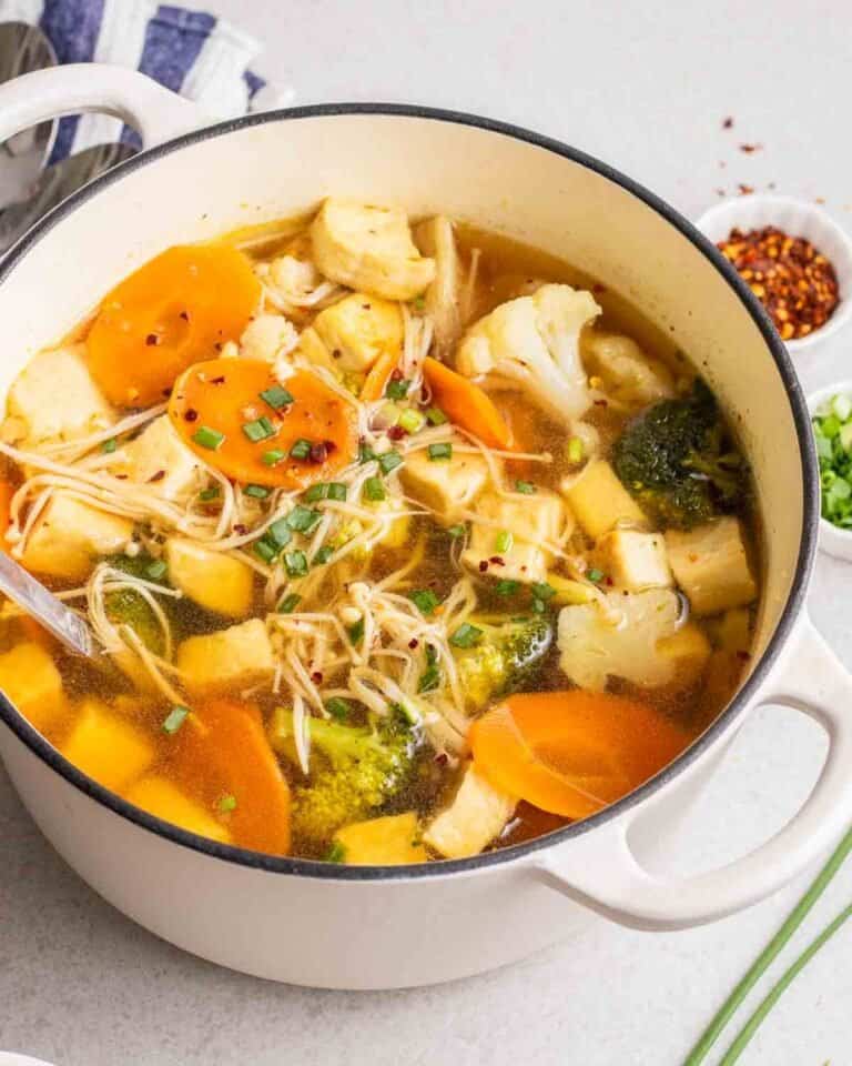 Chinese Tofu Vegetable Soup My Plantiful Cooking