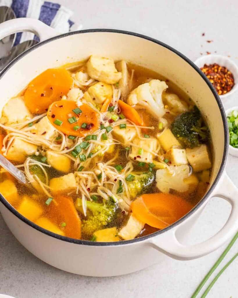Chinese Tofu Vegetable Soup My Plantiful Cooking