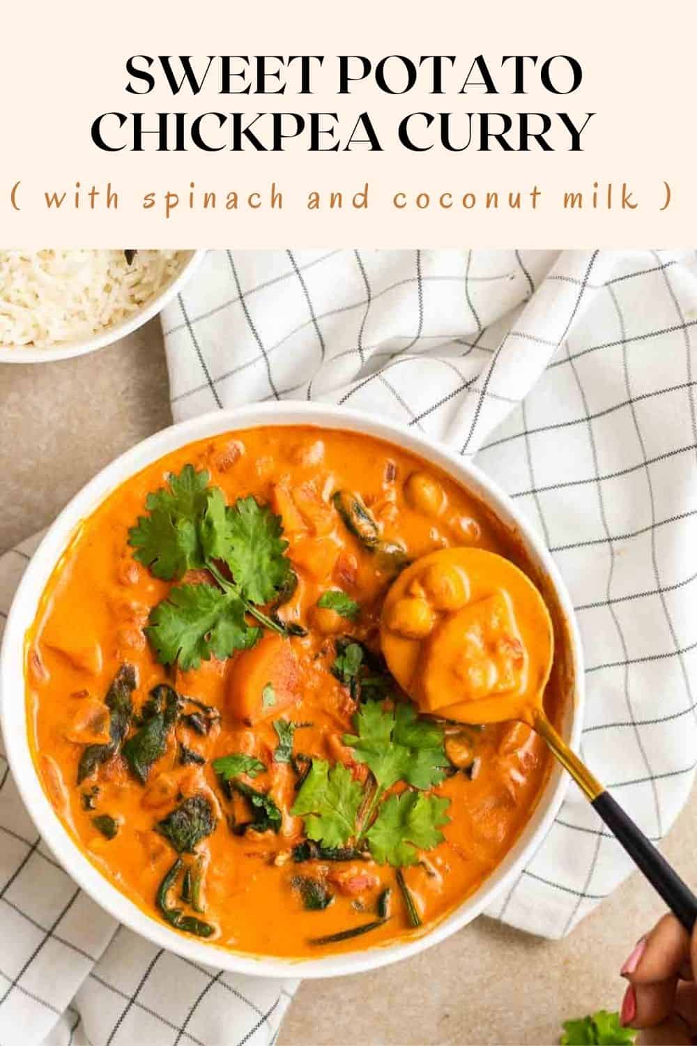 Hearty Sweet Potato Chickpeas Spinach Curry – My Plantiful Cooking