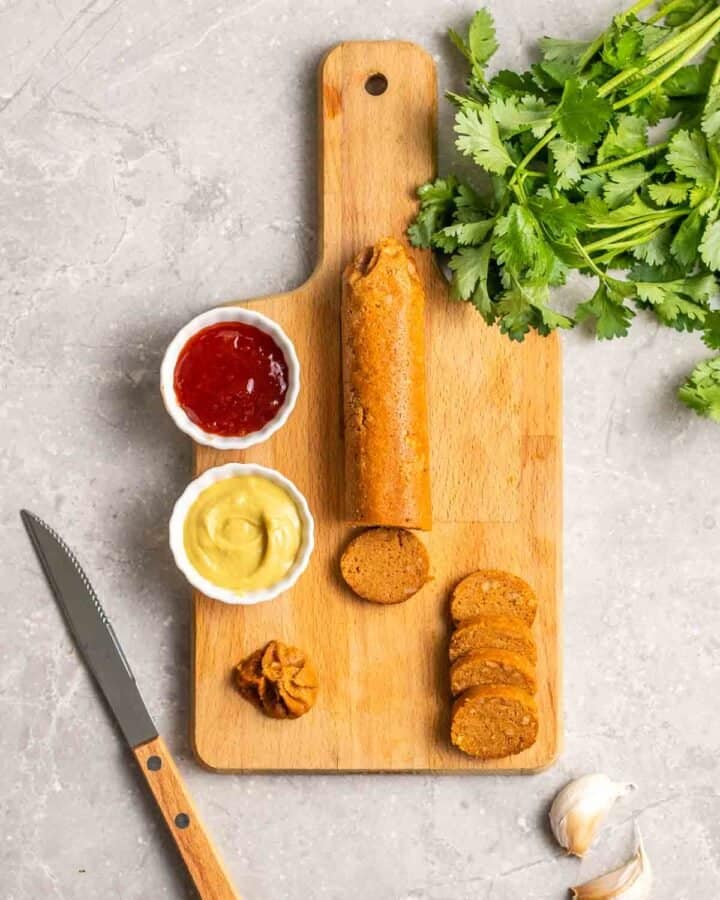 Flavorful Seitan Vegan Chorizo Sausages My Plantiful Cooking