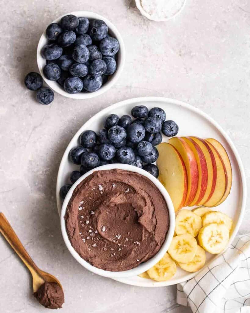 Creamy Dark Chocolate Hummus My Plantiful Cooking