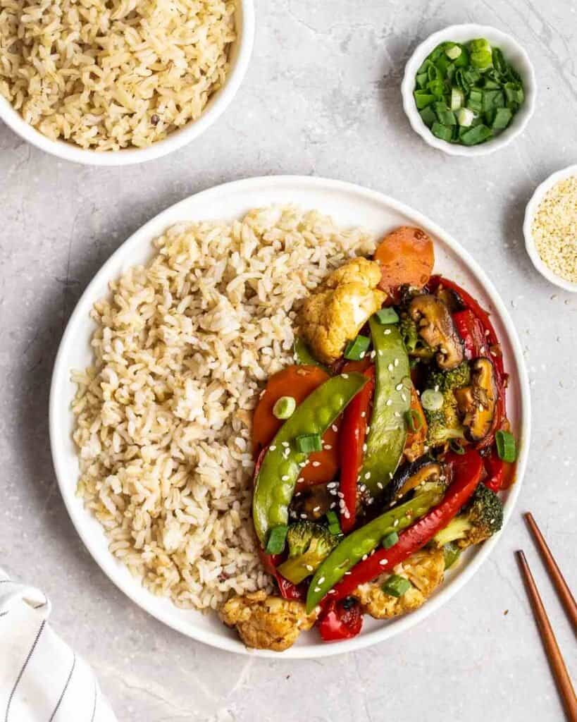 Pad Pak Thai (Thai Stirfry Vegetables) My Plantiful Cooking