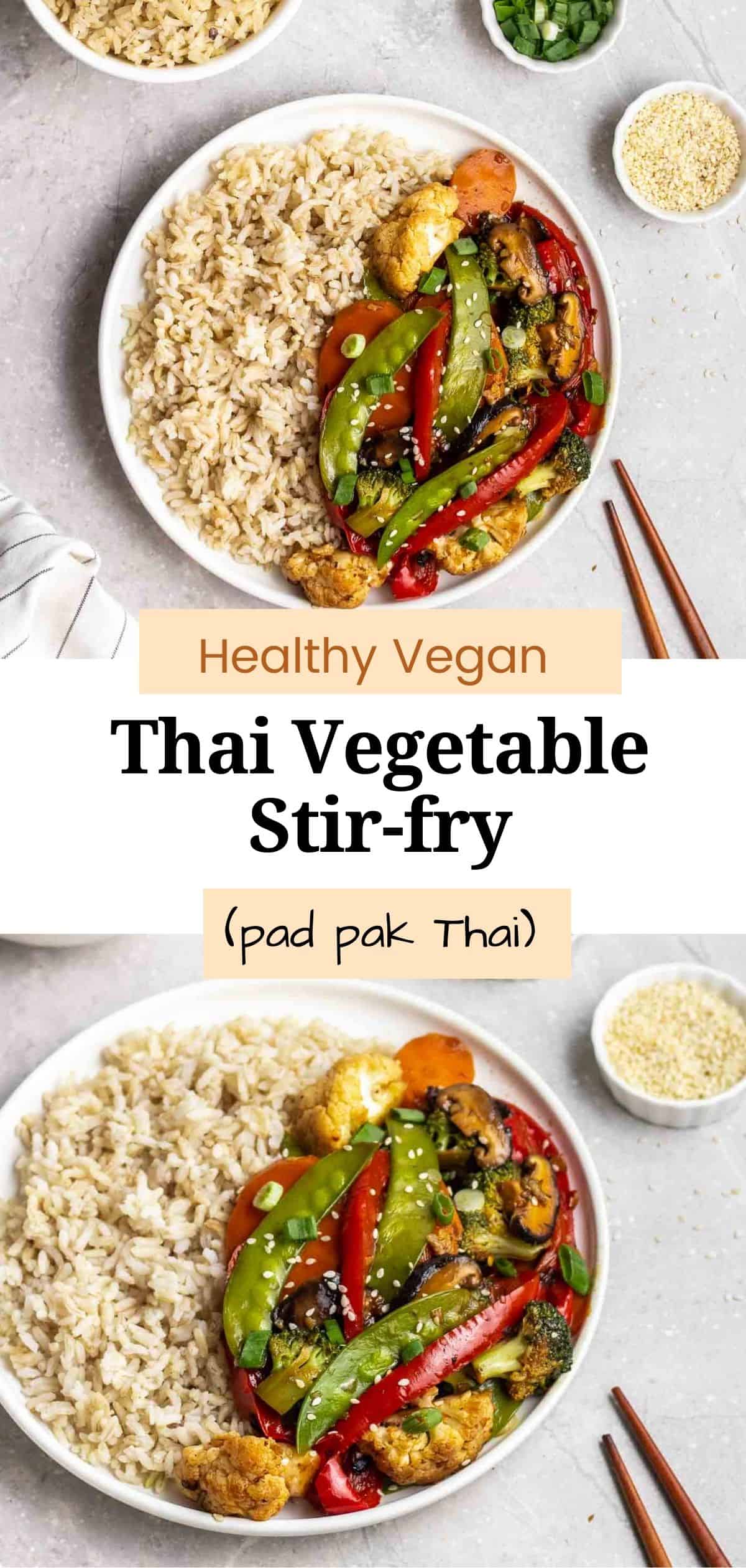 Pad Pak Thai (Thai Stirfry Vegetables) My Plantiful Cooking