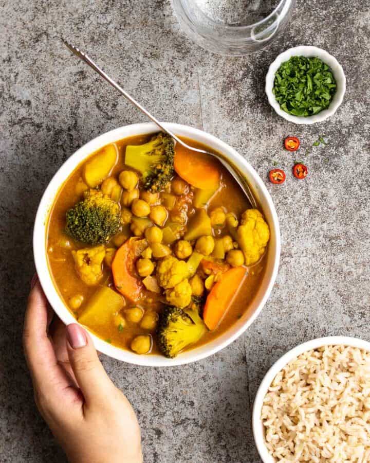 Vegan Jamaican Chickpea Vegetable Curry My Plantiful Cooking