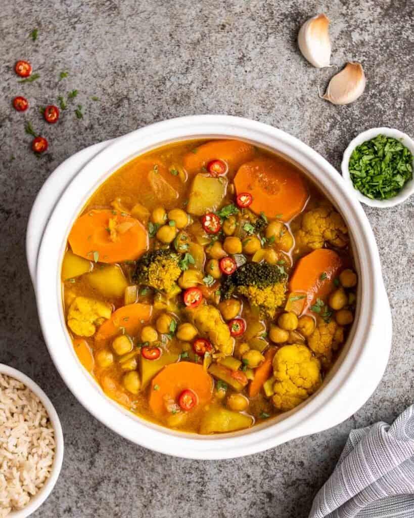 Vegan Jamaican Chickpea Vegetable Curry My Plantiful Cooking