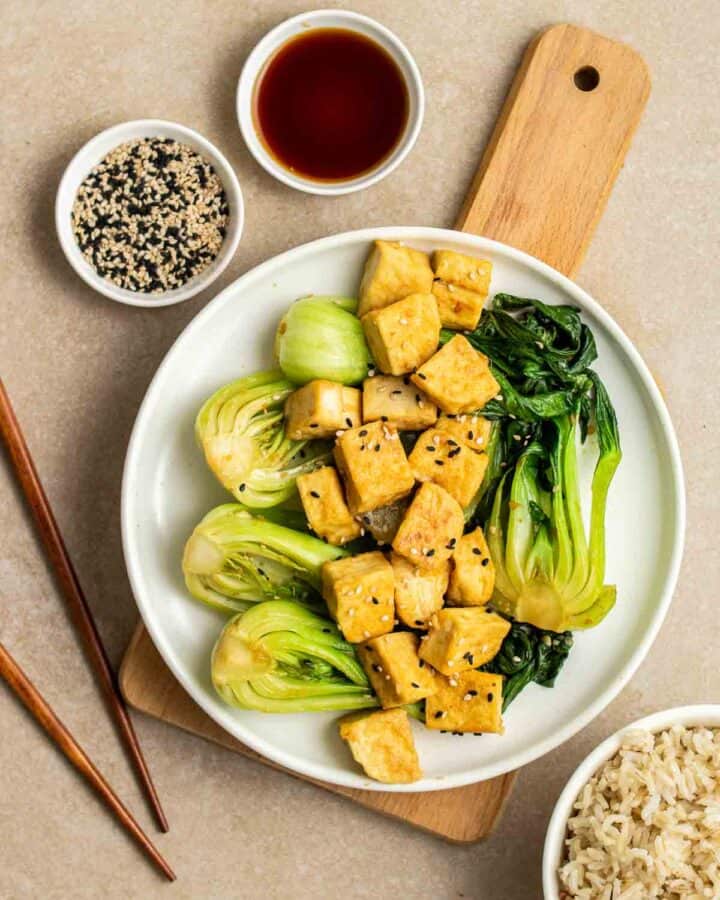 Chinese Bok Choy Tofu Stirfry My Plantiful Cooking