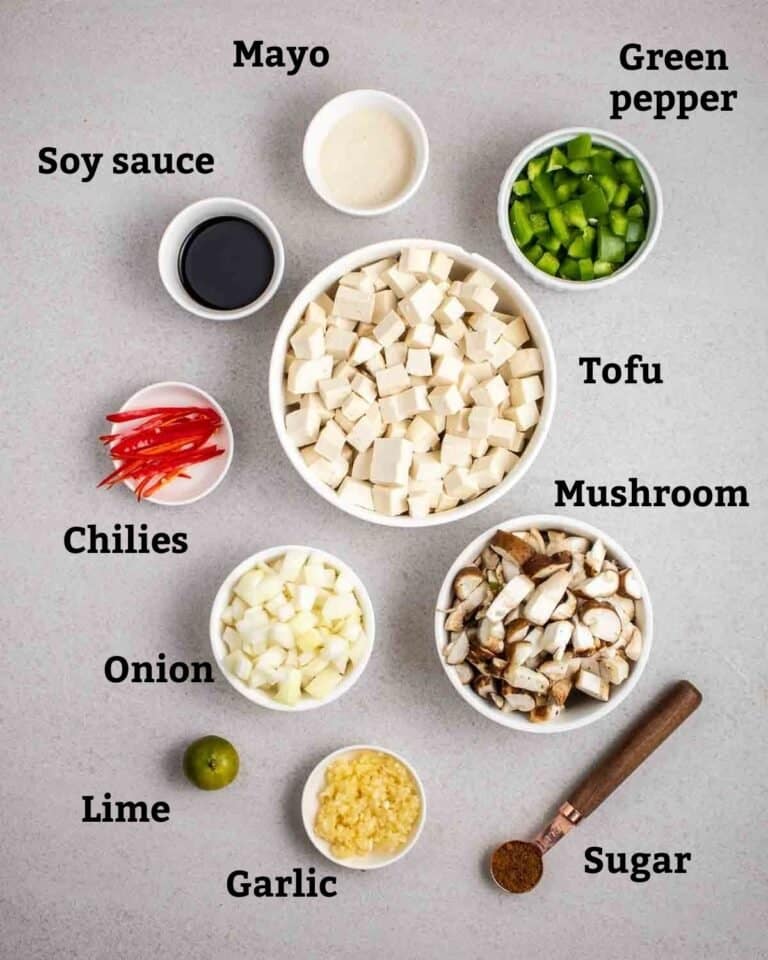 Tofu Sisig (Sizzling tofu) My Plantiful Cooking